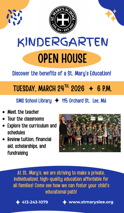 Kindergarten Open House - March 24th!